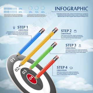 目标图标背景素材图片