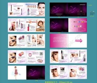 彩妆画册 (注背景合层)图片