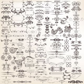 欧式花纹边框免扣素材