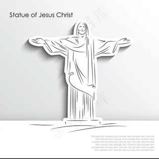 巴西耶稣基督雕像图片