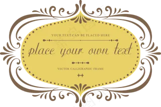 欧式花纹边框png素材