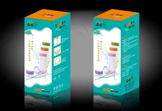 曲线杯彩盒包装 (注展开图)图片