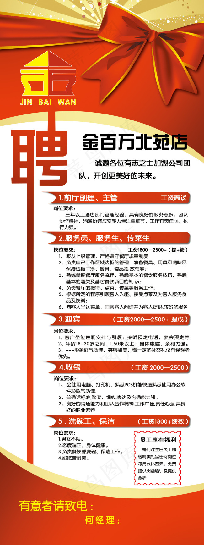 招聘海报PSD素材