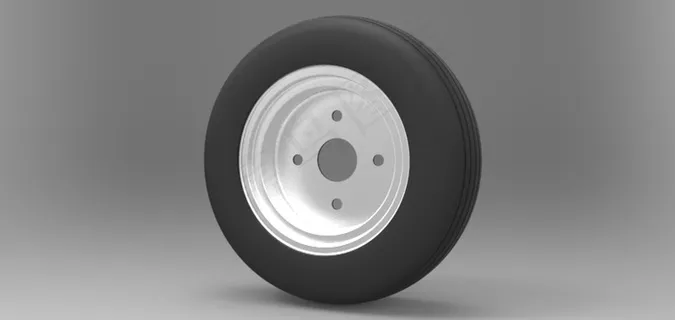 400×8英寸库什曼轮辋和轮胎