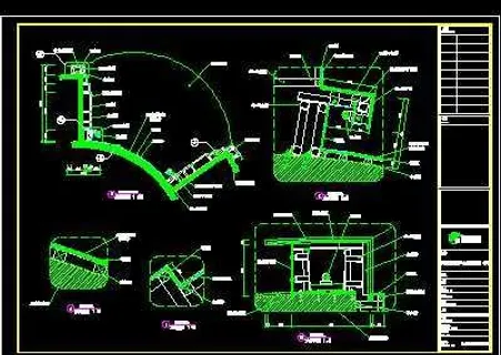 豪华酒家装修施工图纸、cad详图素...