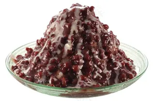 牛奶红豆刨冰图片