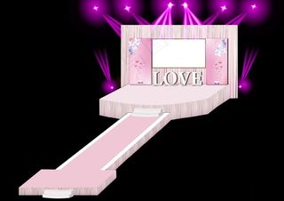 唯美婚礼舞台效果图