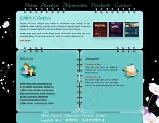 网站模板psd分图片