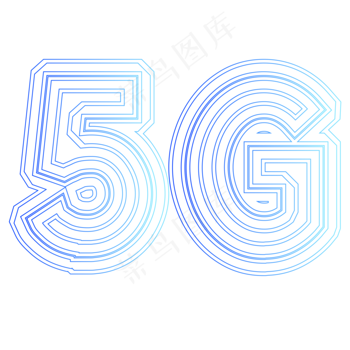 5G 科技感,免抠元素(2000*2000px 300 dpi )ai矢量模版下载