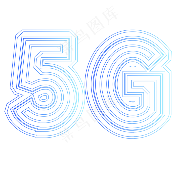 5G 科技感,免抠元素(2000*2000px 300 dpi )ai矢量模版下载