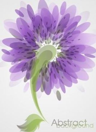 摘要花卉背景矢量艺术