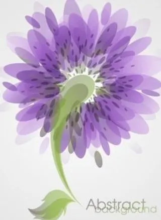 摘要花卉背景矢量艺术