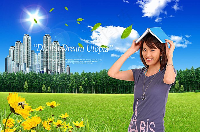 城市建设展板背景