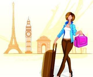 时尚女性插画矢量集05