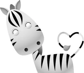 卡通动物斑马PSD素材