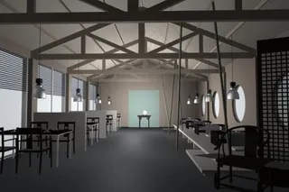 餐厅布局3D模型