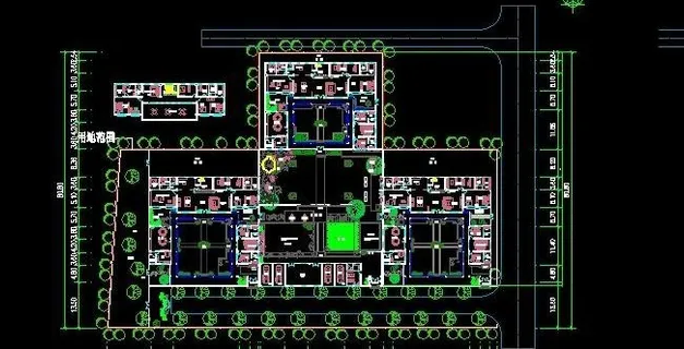 *的中式小别墅总平面规划图