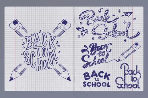 学校旗帜矢量插画