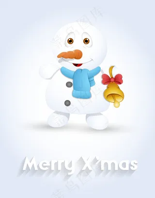 可爱的雪人金钟