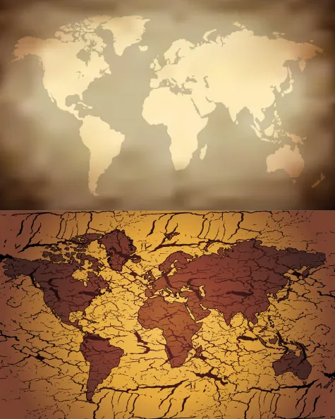 老地图矢量素材