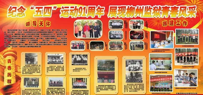 “五四”展板(6803X3402(DPI:72))psd模版下载