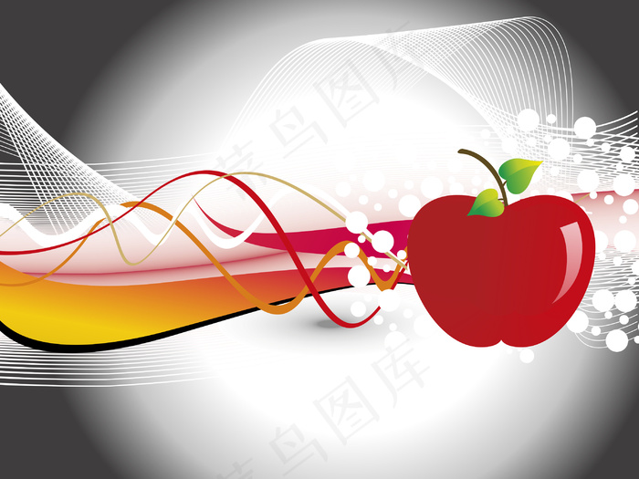摘要背景与新鲜红苹果