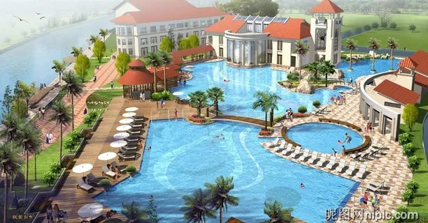 园林效果图psd素材图片