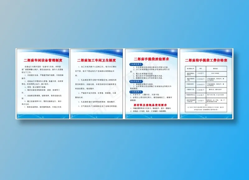 社区制度表60×80cmcdr矢量模版下载