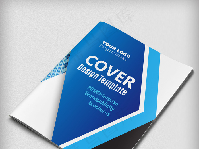 蓝色大气企业画册企业宣传册封面设计
