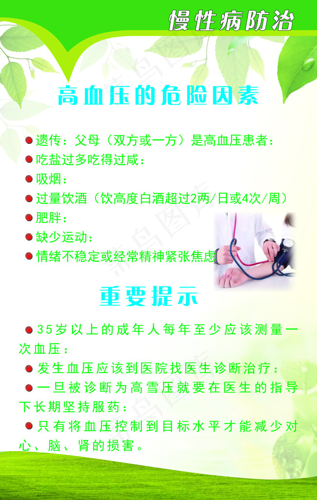 高血压的危险因素psd模版下载