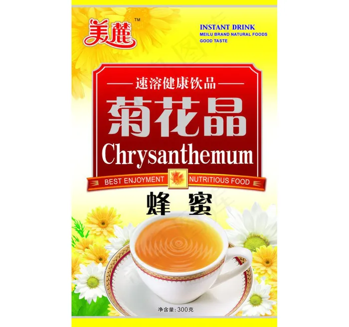 蜂蜜菊花晶包装设计图片模板下载cdr矢量模版下载