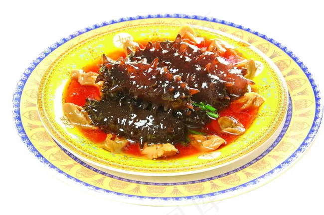 京葱辽参鲍鱼仔psd模版下载
