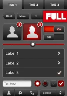 手机UI PSD分层素材