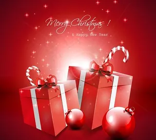 圣诞装饰礼物背景二