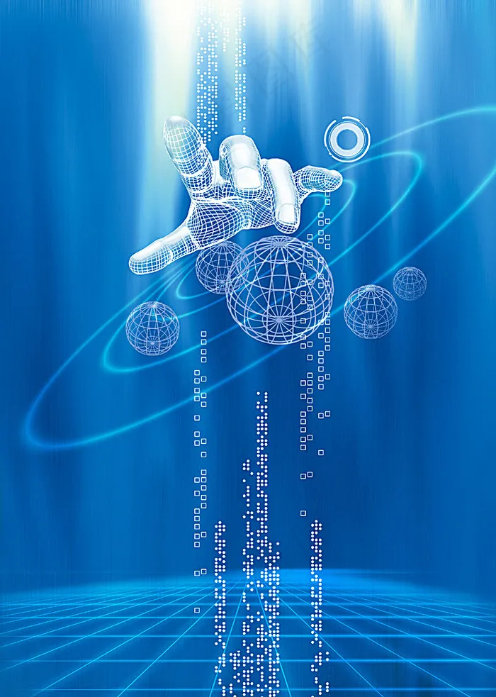 科技背景图片psd模版下载