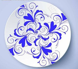 盘子花纹