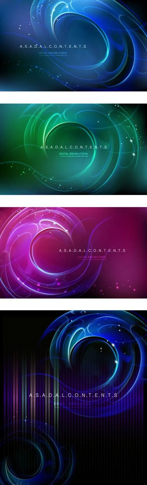 梦幻烟雾炫光背景矢量图ai矢量模版下载