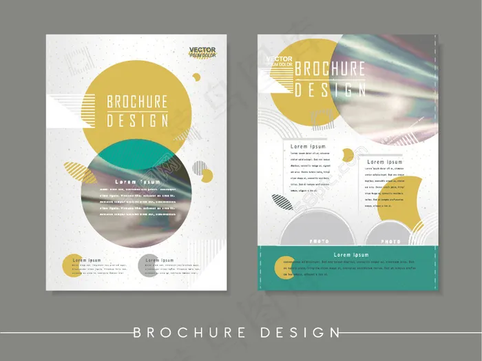 圆形背景宣传单设计图eps,ai矢量模版下载