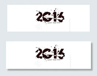 2016黑色箭头创意数字模板