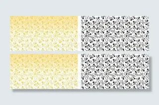 名片矢量花纹图片