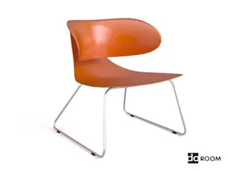 橙色工程独特的造型椅