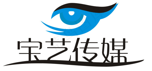 传媒logo 视觉方面cdr矢量模版下载