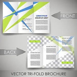 简洁时尚折页背景