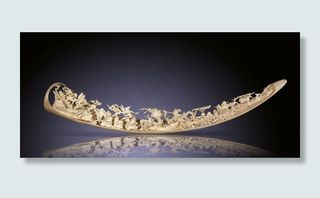 象牙雕刻作品图片