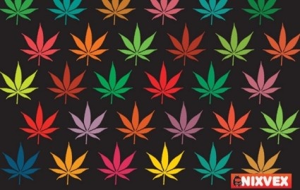 丰富多彩的树叶nixvex免费矢量ai矢量模版下载