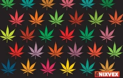 丰富多彩的树叶nixvex免费矢量ai矢量模版下载