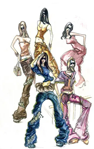 服装效果图图片