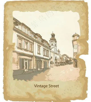 怀旧城市建筑图片