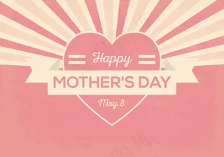 唯美怀旧母亲节贺卡