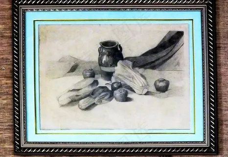 美术展览素描作品图片